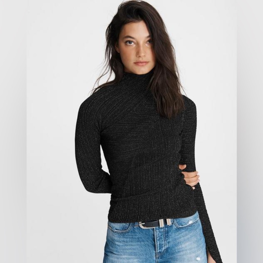 SEED heritage black turtle neck p28-45